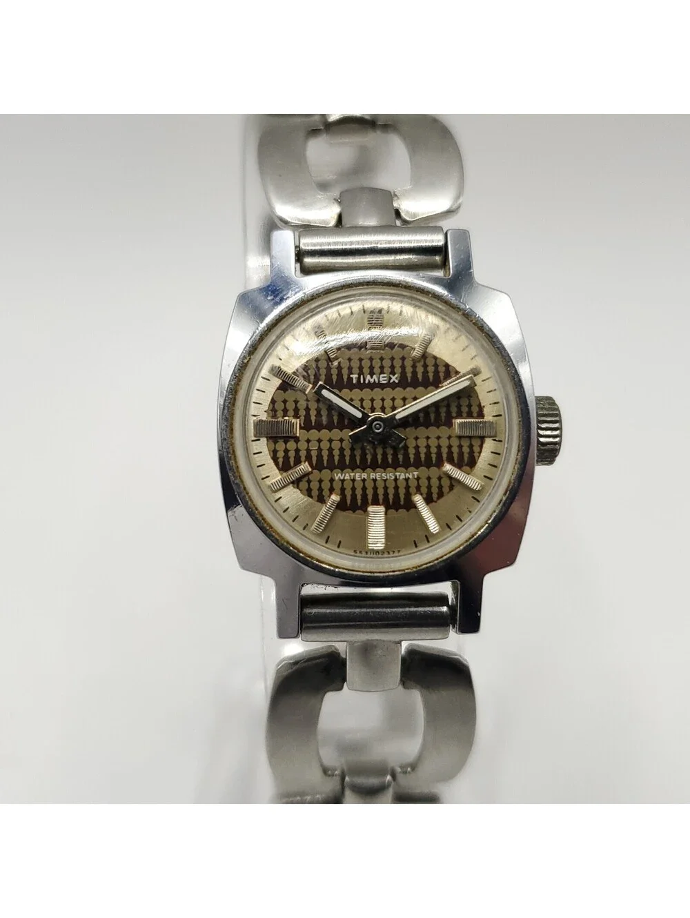 Vintage Timex Water-resistant Mechanical Womens Watch 21mm For Parts Or Repair